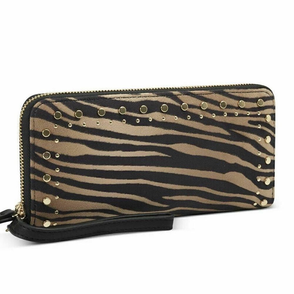 NWT INC International Concepts Hazell Zip Around Wristlet Tiger Queen